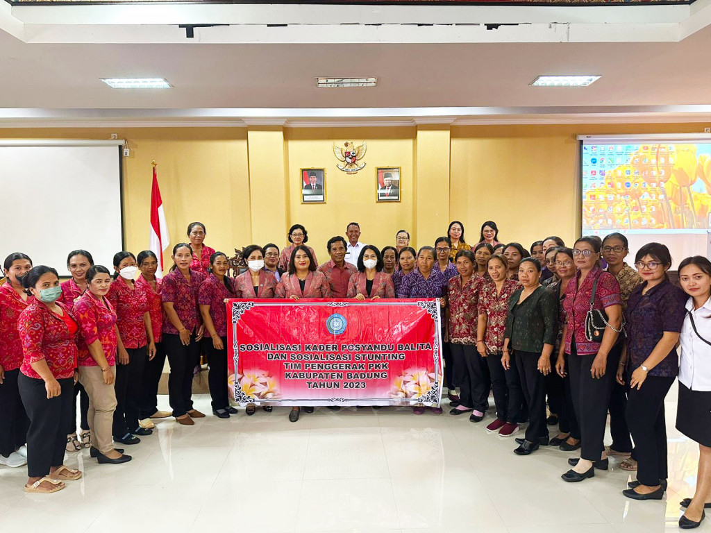 Sosialisasi Kader Posyandu Balita dan Sosialisasi Stunting TP PKK Kab. Badung di Kecamatan Petang
